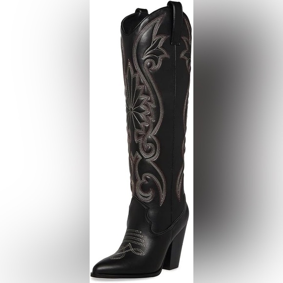 Steve Madden Lasso Women's Black
Embroidered Western Cowboy Boots - Picture 2 of 13